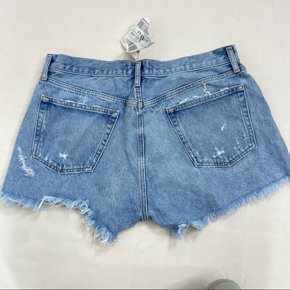 Agolde parker jean shorts distressed cut off. Size 31. New without tags - Picture 9 of 9